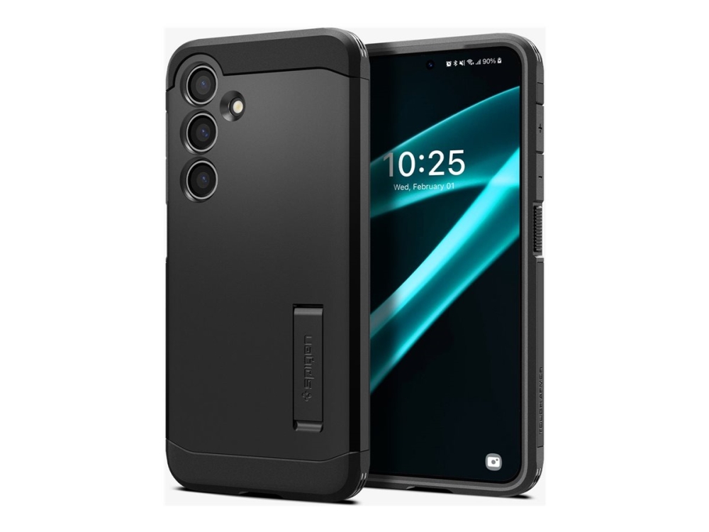 Spigen Tough Armor Baksidesskydd För Mobiltelefon Polykarbonat Termoplastisk Polyuretan Tpu Svart För Samsung Galaxy S24