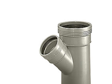 Wavin Pp-Abzweigrohr 45 Grad Ø 32-32 Mm Grau