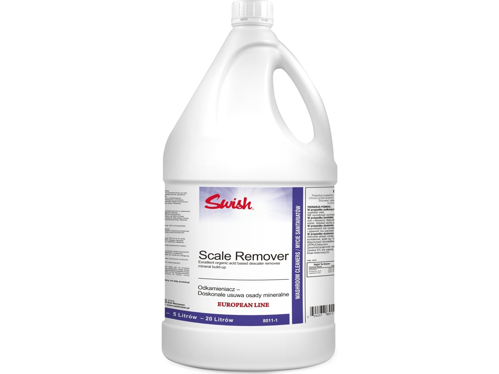 Swish Scale Remover - Avlägsnande av mineralavlagringar - 5 l | Köksapparater - Storköksutrustning - Avkalkningsanläggningar | GameStuff