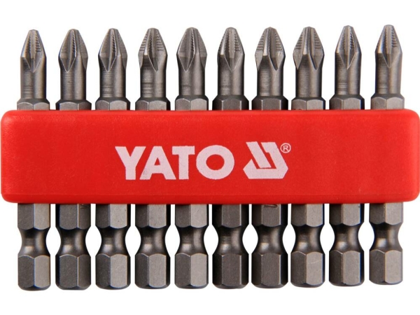 Yato Phillips Schraubendreher Bits Ph2x50mm S2 1/4 10St. Yt-0478