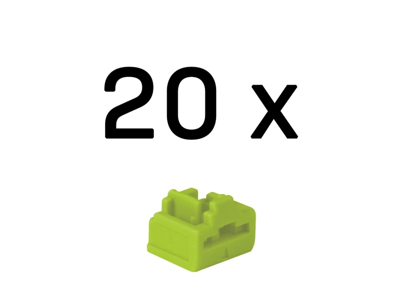 Lindy 47895, Portblockerare, RJ-45, Grön, Akrylnitrilbutadienstyren (ABS), 20 styck, Polypåse | Datorer & Surfplattor - Bärbara tillbehör - Övriga tillbehör | GameStuff