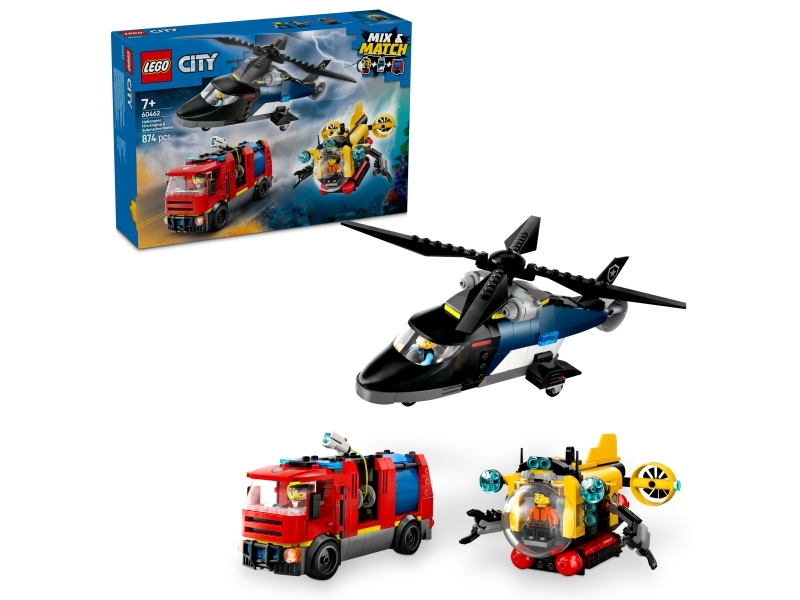 LEGO City 60462 Helikopter, brandbil och ubåt | LEGO® - LEGO® Themes A-C - LEGO City | GameStuff
