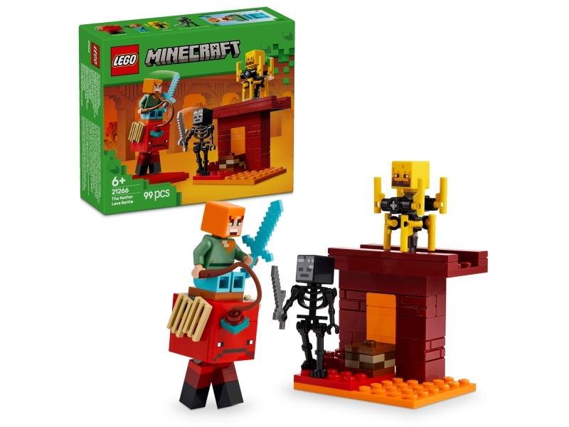 LEGO Minecraft 21266 Lavastriden i Nether | LEGO® - LEGO® teman J-N - LEGO Minecraft | GameStuff