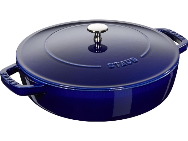 STAUB Staub Chistera sauterpande støbejern Ø28 cm Mørkeblå