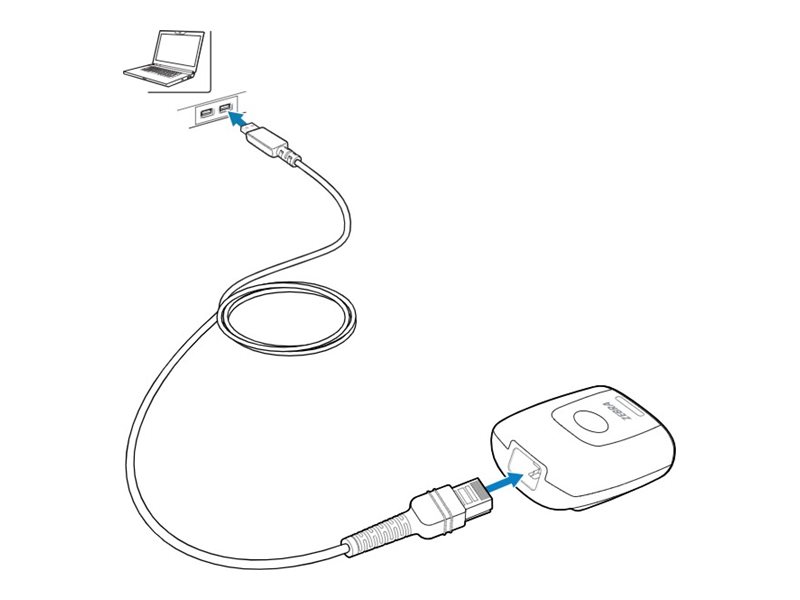 Zebra - Usb-Kabel - Usb (Han) Lige Til Rj-50 (Han) Vinklet - 61 Cm