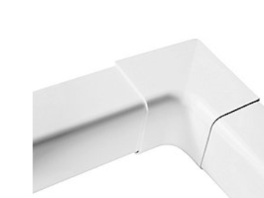 T110-H invendig hjørne - 110x75 mm, Hvid RAL 9010 | Ventilation & Klimat - Värmepumpar - Tillbehör till värmepumpar | GameStuff