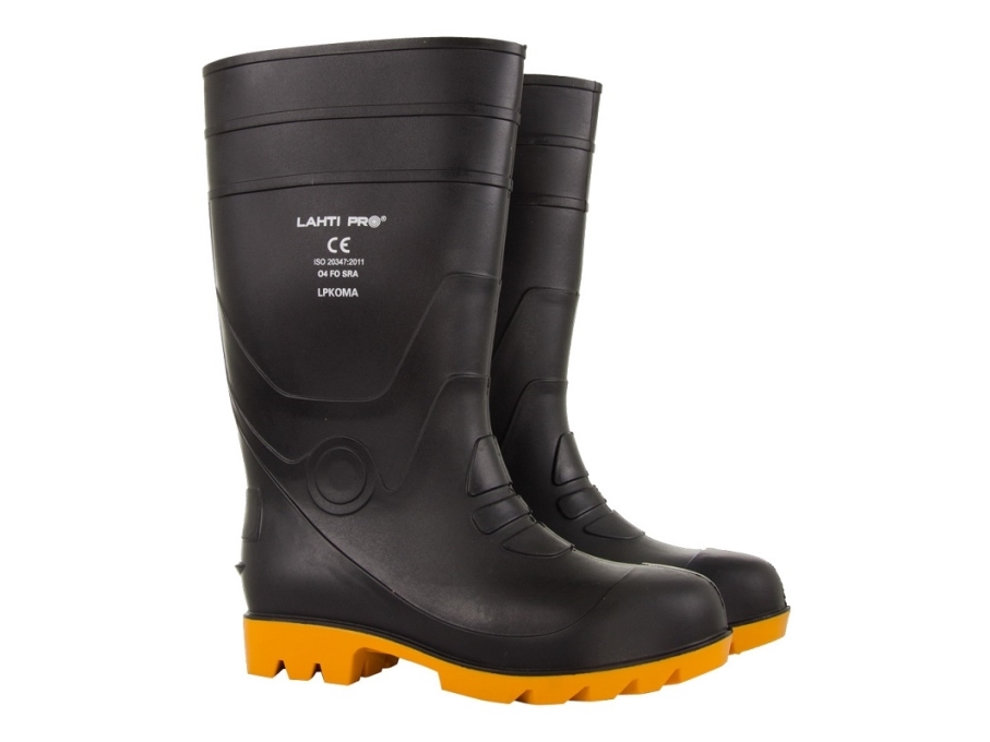 Lahti Pro LPKOMA40 Skyddsstövlar för män, PVC, O4 FO SRA, storlek 40, CE, LahtiPro | Kläder & Säkerhet - Skodon - Säkerhetsgummistövlar | GameStuff
