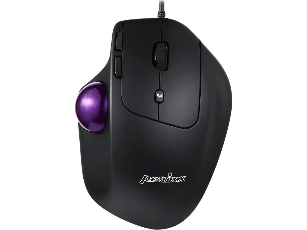 Perixx Perimice-520 Ergonomische Trackball-Maus Mit Kabel