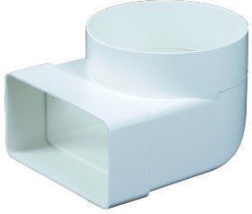 AWENTA 90° anslutningsböj vit 55 x 110 / 100mm (KP55-23) | Ventilation & Klimat - Ventilationstillbehör - Ventil | GameStuff