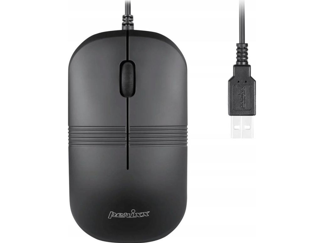 Mysz Perixx Perixx Perimice-503 B, Waterproof Mouse, Usb Wired, Black