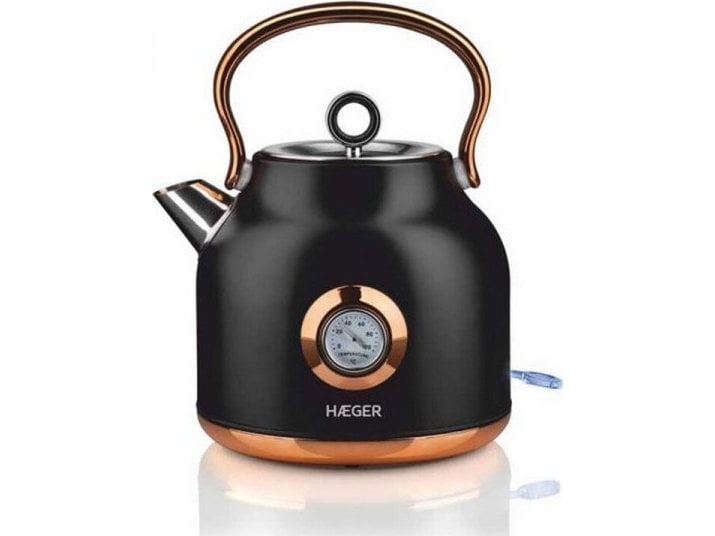 Haeger EK-22B.024A Art Deco Elektriska tejkanna ar termometru 1.7L 2200W