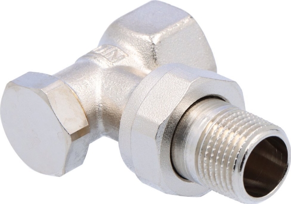 Oventrop Combi 2, returventil, DN15 - 1/2, vinklet, forniklet