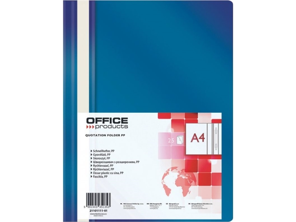 Office Products perm/mapper mørkeblå 25 stk (21101111-03)