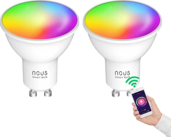NOUS P8 LED Birne RGB GU10 WLAN 2er 350lm/4,5W/GU10/Reflector 2er Pack