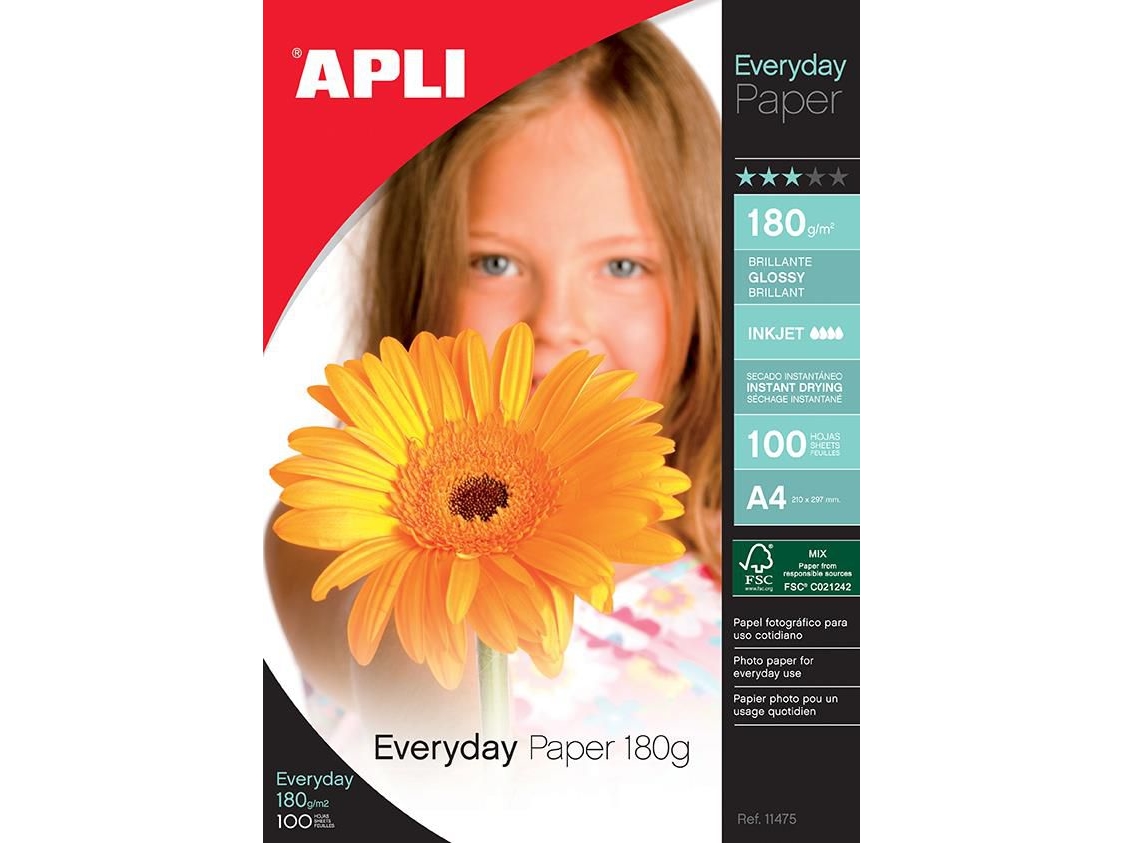 Apli Fotopapir Til A4-Printer (8410782114758)