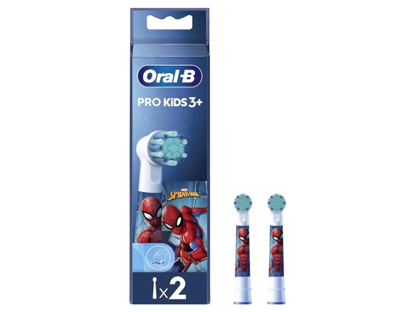 Oral-B Electric Toothbrush Heads | Eb10-2 Kids Spiderman | Heads | For Kids | Number Of Brush Heads Included 2