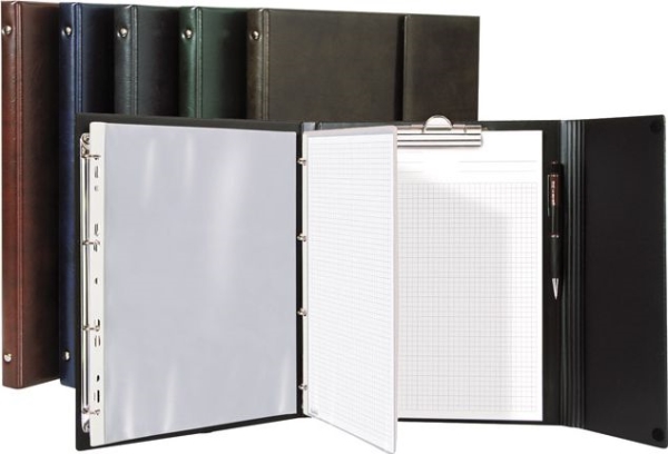 Biurfol Konferencemappe A4, Julia, PVC, marineblå (BF1043)