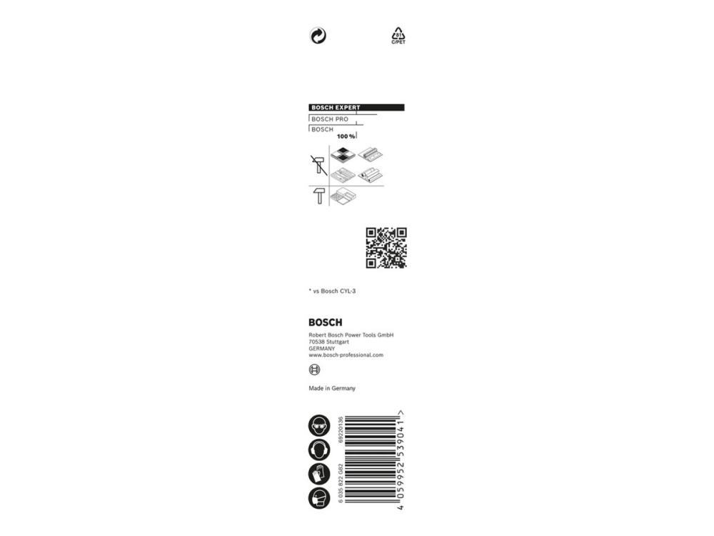 Bosch Expert Cyl-9 Multiconstruction - Bohrer - Für Beton, Kunststoff, Stahl, Weichholz, Weiche Fliesen, Multimaterial - 10 Mm - Zylindrisch - Länge: