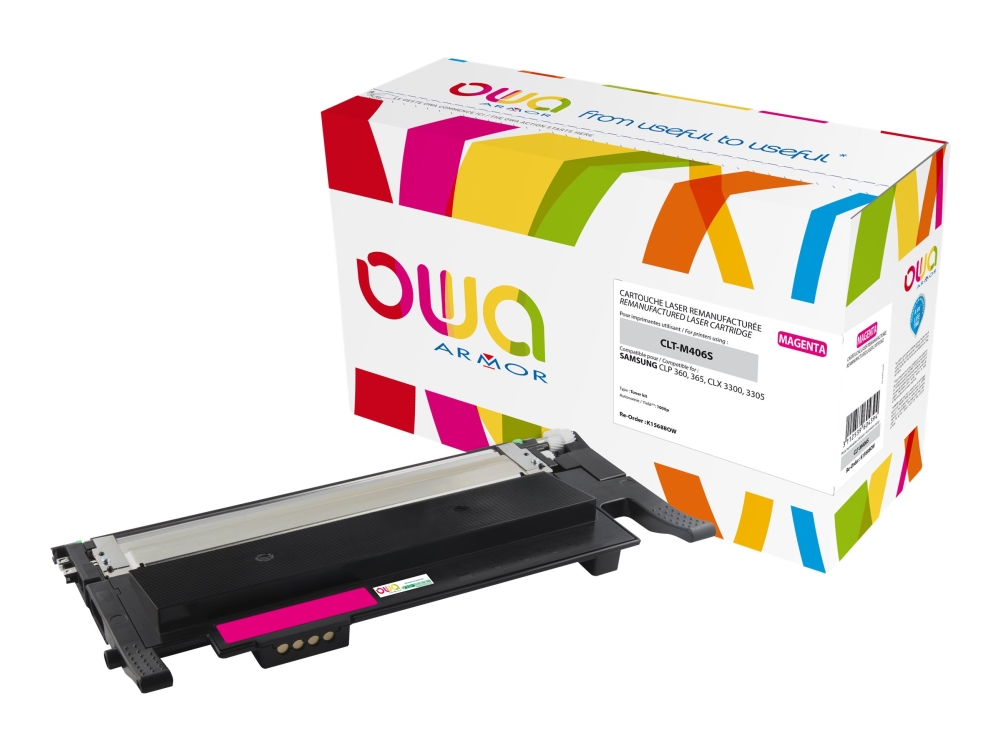 Armor - Magenta - Kompatibel - Tonerpatron - For Samsung Clp-360, 365, 368 Clx-3300, 3305, 3306 Xpress C460, C467