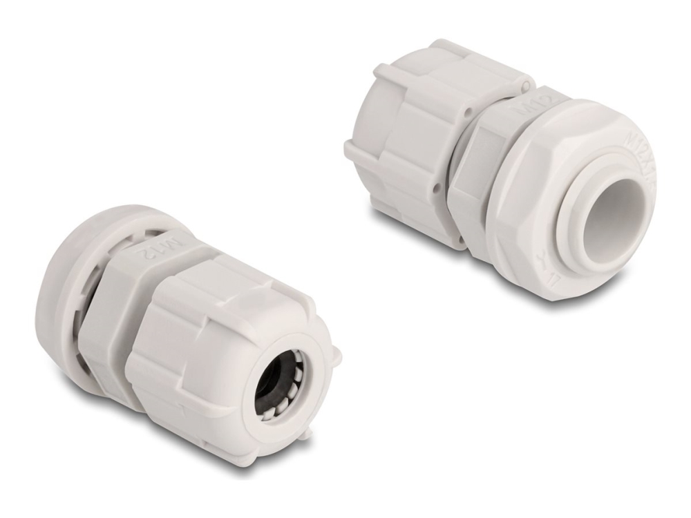 Delock - Cable Gland (M12) - Grå (Pakke Med 10)