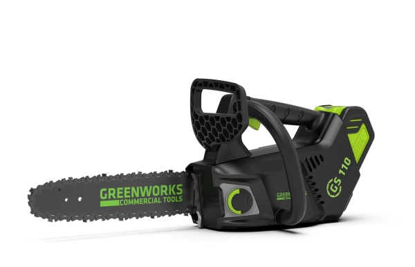 Greenworks, GD40TCS, Motorsåg, 40V, Topphandtag, med/2Ah-batteri och laddare