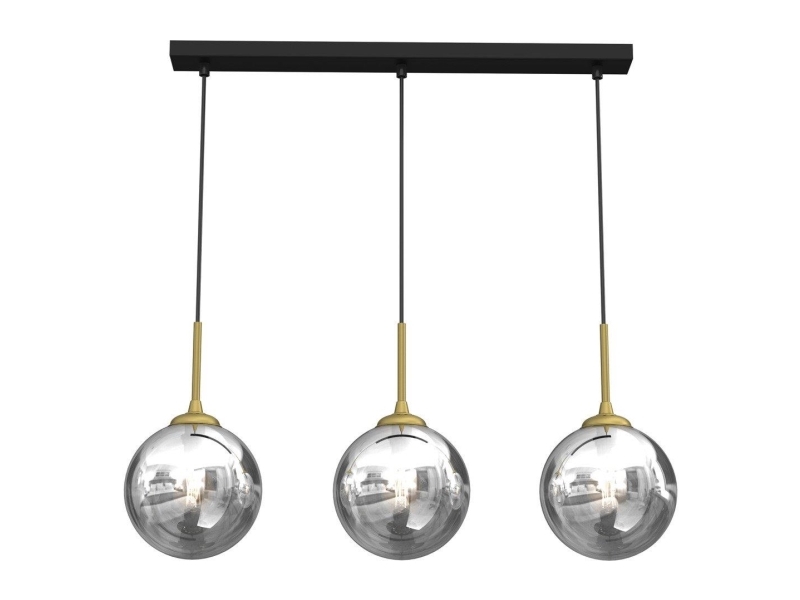 Domoletti Loftlampe Pendant Light Bursa 3Xe14 Line Bl/Guld