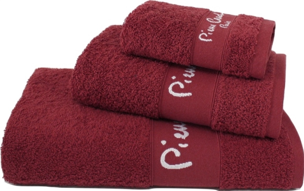 Pierre_Cardi Towel Setx3 Pier Card 1148 Burgundy 450G