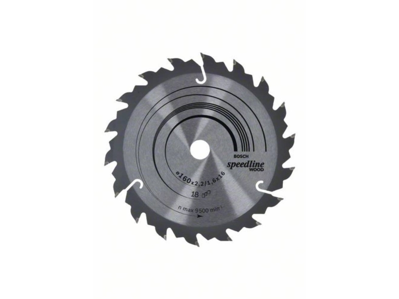 Bosch Rundsavklinge Speedline Wood 160X16mm18t