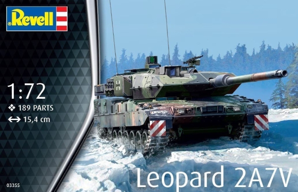 Revell - Leopard 2a7v Model Tank Byggesæt - 1:72 - 03355