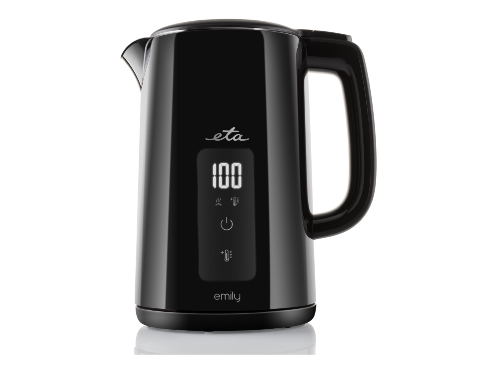 ETA Kettle   Emily ETA459590000   Electric   2200 W   1.5 L   Stainless steel   360° rotational base   Black