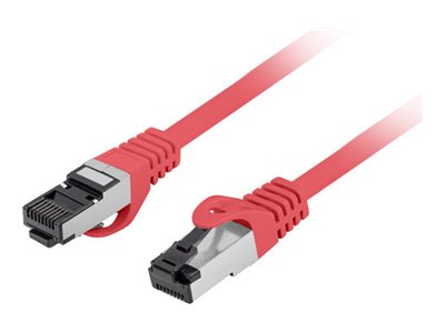 Patchcord Lanberg S/Ftp Cat.8.1 5M Lszh Cu Fluke Bestanden Czerwony
