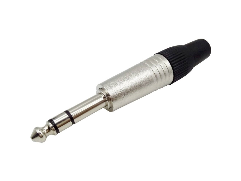 Tru Components 1408825 Jack-Stik 6,35 Mm Stik, Lige Poltal: 3 Stereo Sølv 1 Stk