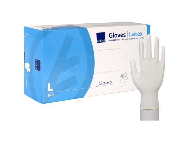 Untersuchungshandschuh, Abena Classic, L, Natur, Latex