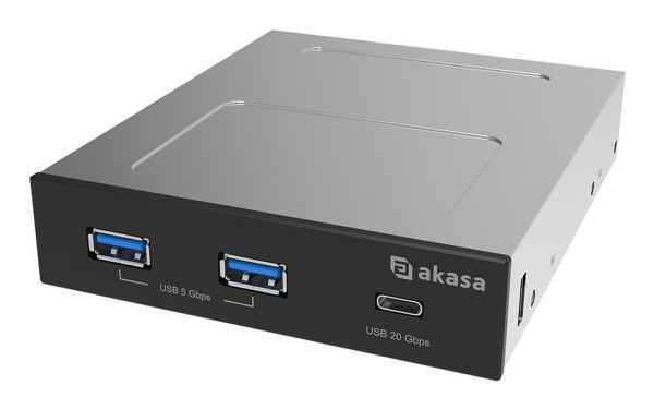 Akasa Ak-Icr-36 Usb 3.2 Gen 2 Typ C Panel - Schwarz