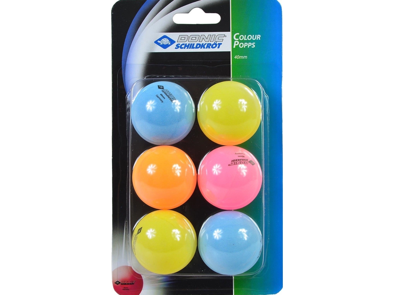 Bordtennisballer Color Popps 6 Stk
