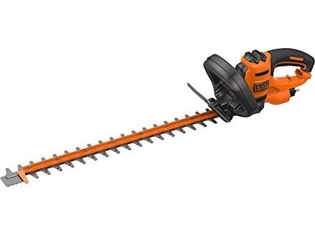 Black & Decker Black+Decker Elektro-Heckenschere (600W, 60 Cm Schwertlänge, 25 Mm Schnittstärke, Bügel-Zweithandgriff Und Transparentem Handschutz, F