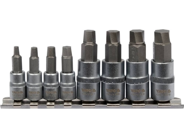 BITSATS FÖR MASKINBEARBETADE SEXKANTSSKRUVAR, 8 ST.