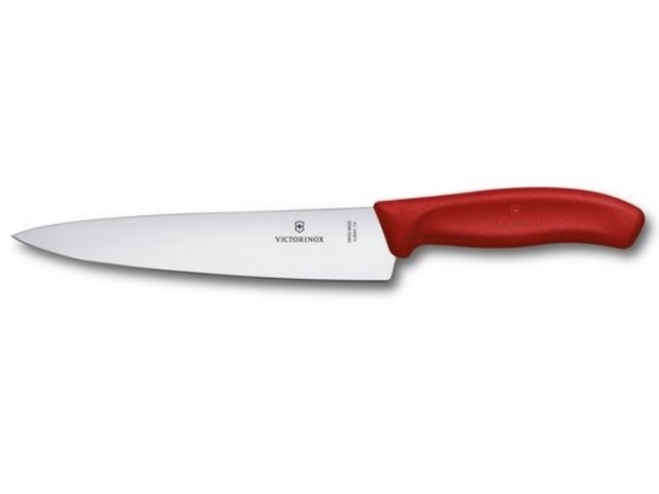Victorinox 6.8001.19B, Bordkniv, Konstruktion i et stykke, Rustfrit stål, Rustfrit stål, Rød, Termoplastisk elastomer (TPE)