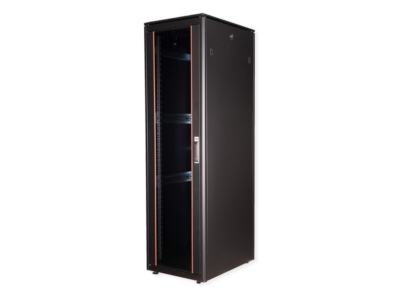 Roline 0238 Fritstående Reol 47u 600 Rack Skinner Justerbare Fødder