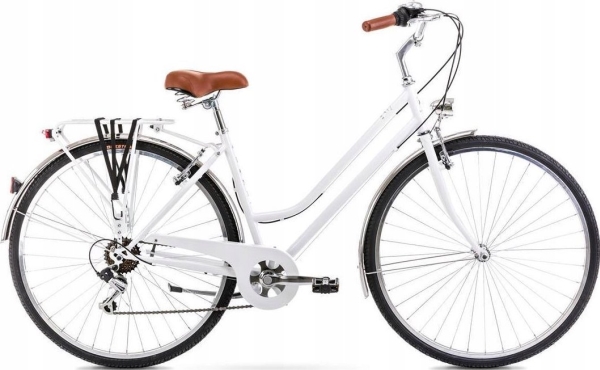 Cykel Romet Vintage Eco 2024 Hvid   Størrelse: