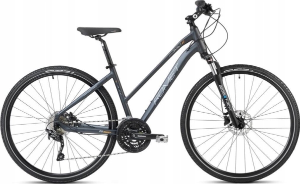 Cykel Romet Orkan 2024 Grafit Sølv Kobber   Størrelse: