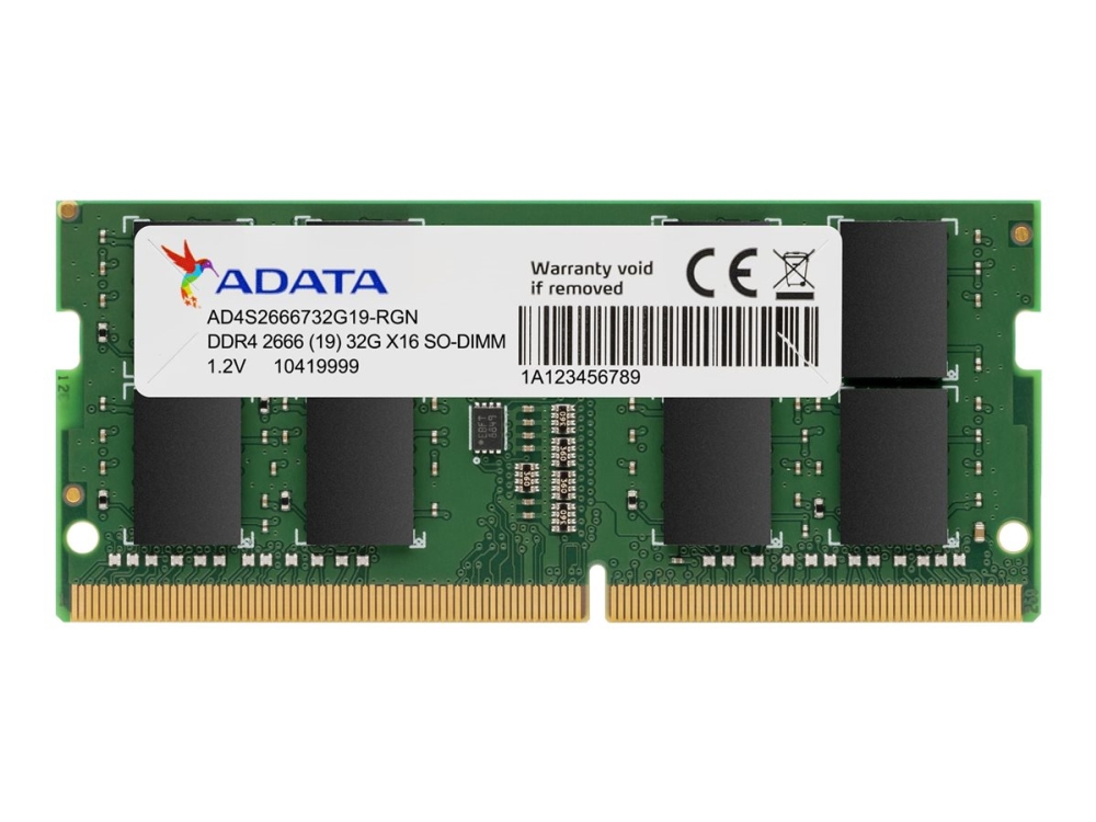 Adata Premier Series - Ddr4 - Modul - 16 Gb - So Dimm 260-Pin - 2666 Mhz / Pc4-21300 - Cl19 - 1,2 V - Ikke Bufferet - Ikke-Ecc