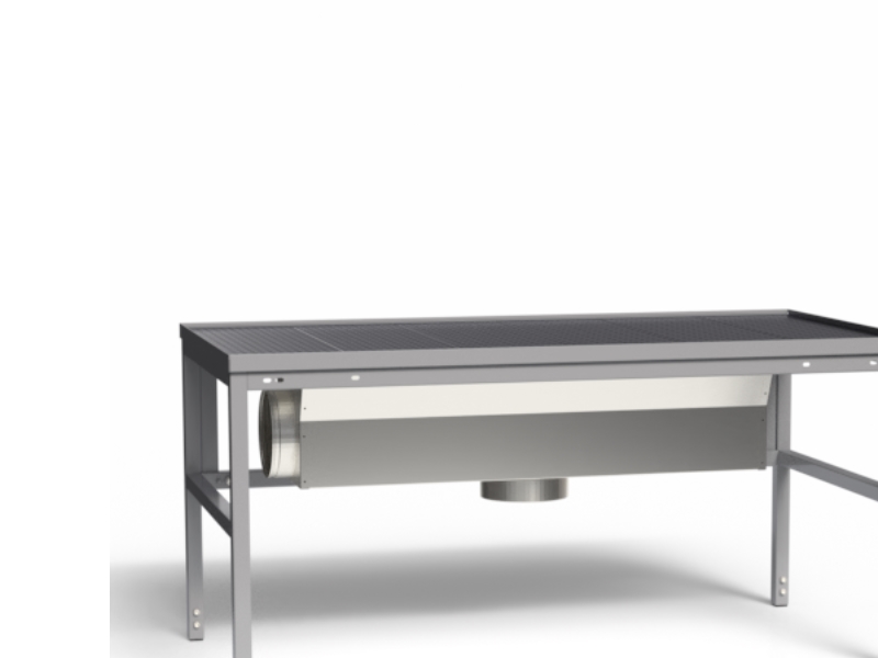 Udsugningsbord Let H-stel 1500x800 mm