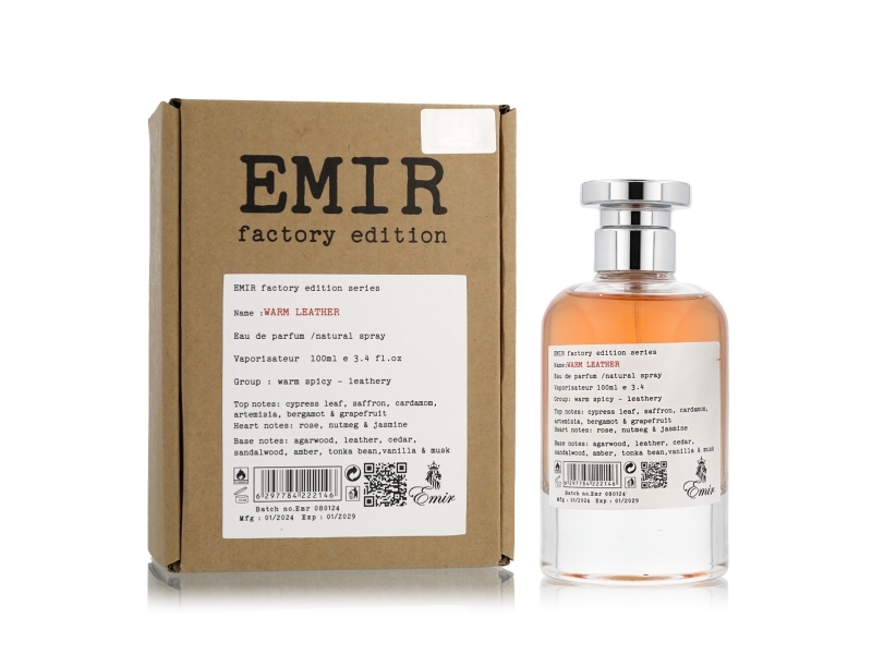 Emir Warm Leather Eau De Parfum 100 Ml (Unisex)