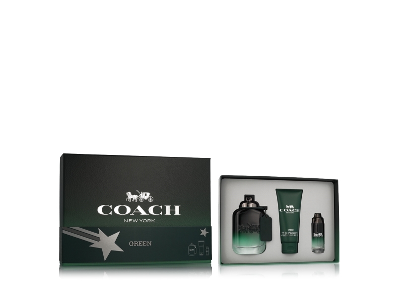 Coach Green Edt 100 Ml + Edt 15 Ml + Sg Für Body & Hair 100 Ml (Herren)