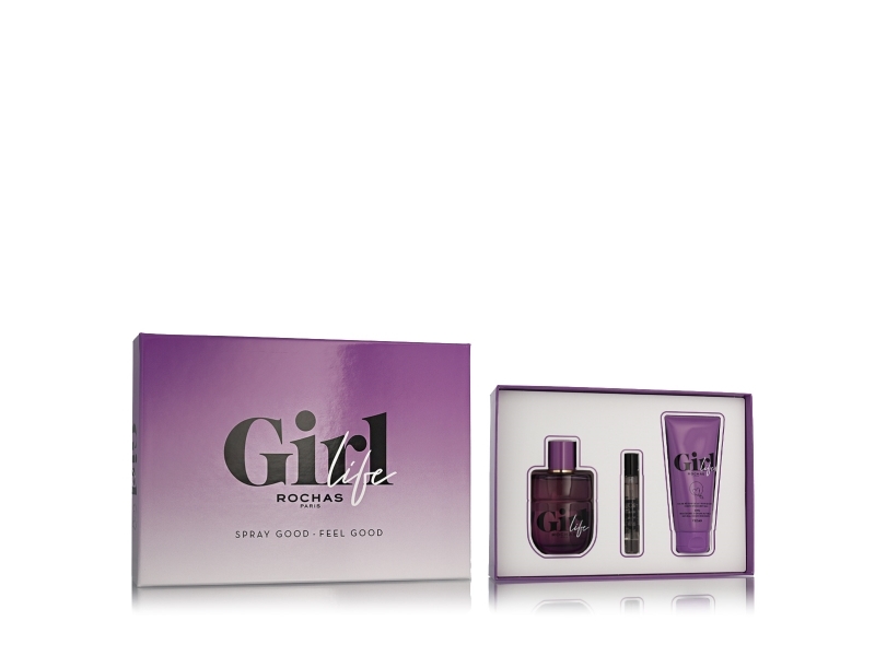 Rochas Girl Life Edp 75 Ml + Edp Mini 7.5 Ml + Body Balm 100 Ml (Woman)
