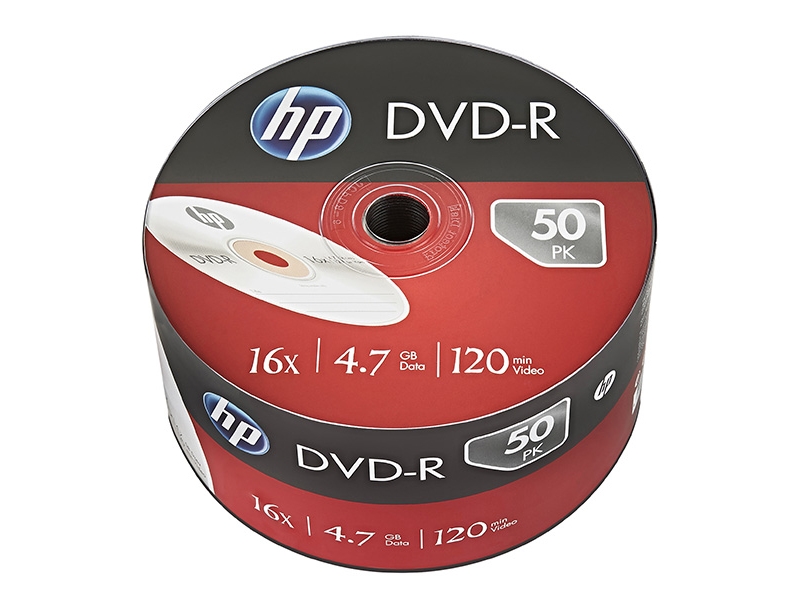 HP DME00070, DVD+R, 120 mm, Kageæske, 50 stk, 4,7 GB