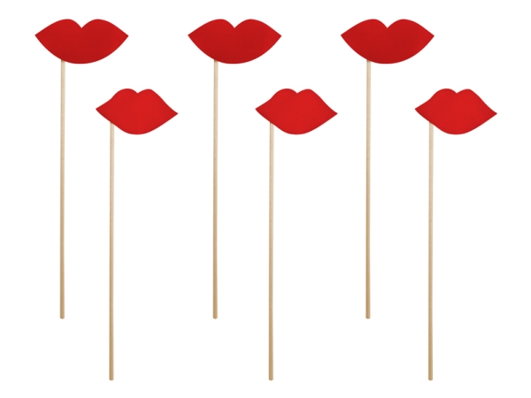 PartyDeco KNP7, Photo booth prop, Röd, Vuxen, Alla, Party, 240 mm | N - A | GameStuff