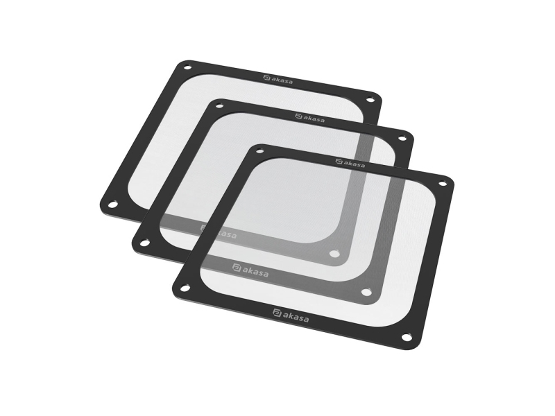 Akasa GRM14-M01-BKT3, Fläktfilter, Nylon, Plast, Svart, Metall, Magnetisk, 140 mm | Datorkomponenter - Datorchassin & Tilbeör - Tillbehör | GameStuff