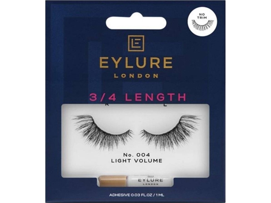 Eylure Eylure 3/4 Länge Wimpern Falsche Wimpern Mit Kleber Verdichtungseffekt Nr. 004